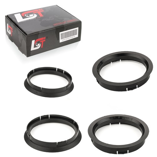 Center rings spacers black - 4x,