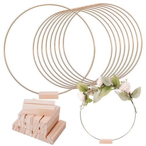 15pcs gold metal - metal, floral