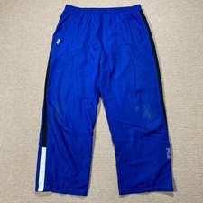 Vintage Fila Tracksuit Bottoms Mens XL SHORT Blue Baggy 90s Track Pants