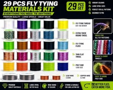 29pc Fly Tying Materials Kit