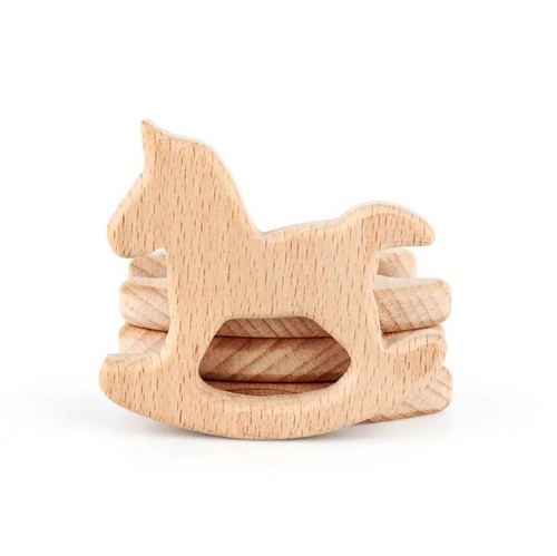Wooden beech teether ring - teether,