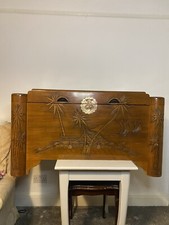 Camphor wood carved - 🌴, chest