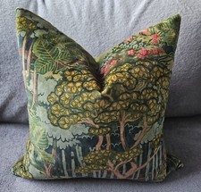 GP & J Baker Ruskin Velvet Emerald & Omega Velvet Cushion Cover 43x43 cm