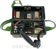 Military vintage bakelit phone - bakelit,