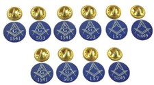 MASONIC LAPEL PIN BADGES / TIE
