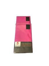 Job lot of 2 Single Flat Sheets Percale Poly Cotton Clearance Fuchsia Pink LO37