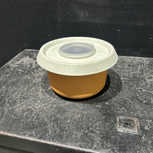 Vintage orange tupperware