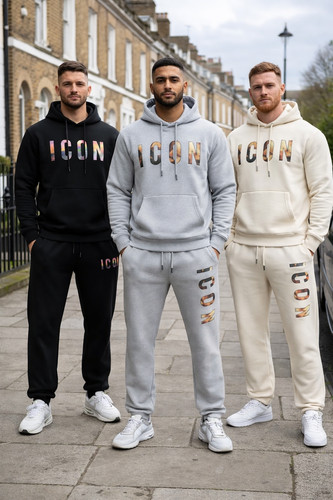 Mens icon tracksuit set cotton - set,