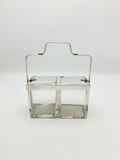 Rare Antique Silver-Plated Double Preserve Jar with Self Opening Lid Mechanism