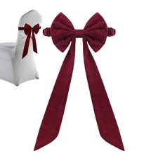 Christmas Red bow chair back