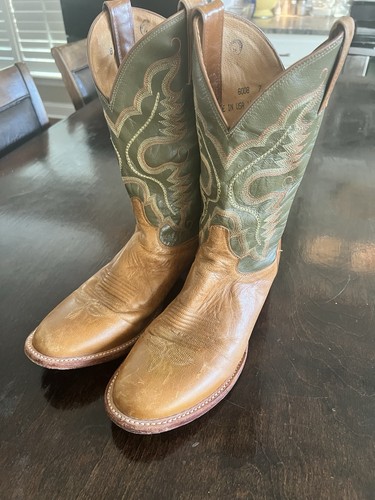 Justin leather cowboy boots - justin,