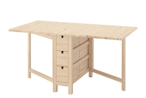 Ikea norden birch wood gateleg - ikea,