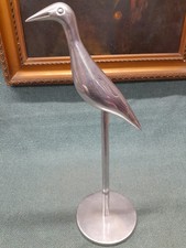 Aluminium Bird Sculpture / Ornament on stand, 42cm high