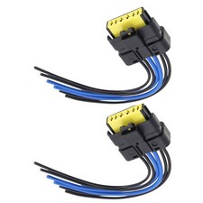 2x Rear Tail Light Wired Plug Connector Harness for Renault Clio Mk3 2005-2012