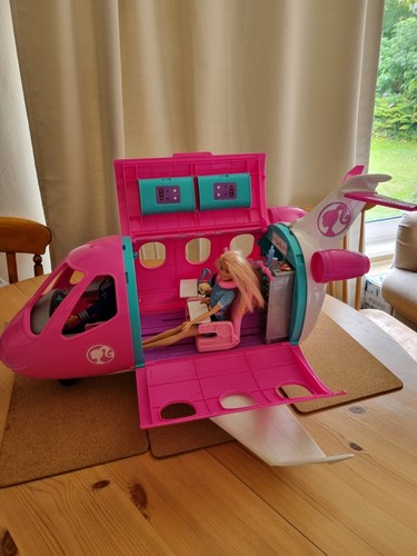 Barbie plane with dolls and - with,