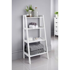 White 4 Tier Wooden Ladder