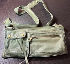 OUSHKA Vtg Green Leather