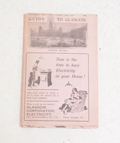 Tramway paper timetable - paper, &