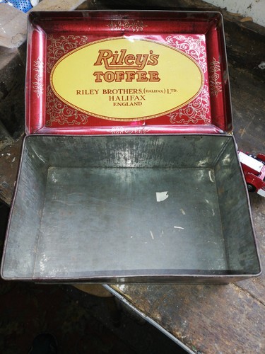 Vintage rileys toffee tin - vintage,