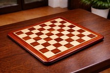 Wooden chess board - blood, red