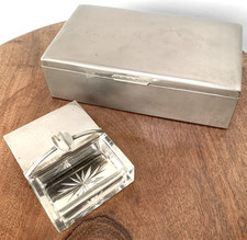 White Metal Cigarette Box