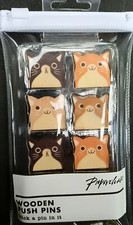 Cat Push Pins wooden x 8 in