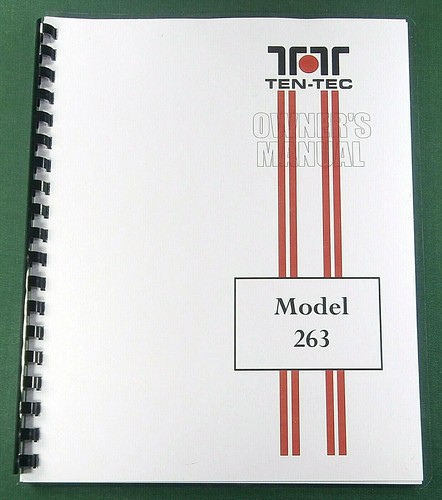 Tentec 263 vfo instruction - 263,