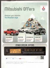 Mitsubishi Special Offers 2012 UK Market Single Sheet Brochure ASX Shogun L200