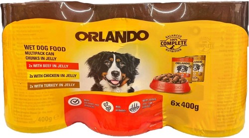 Orlando wet dog food 6x400g - food,
