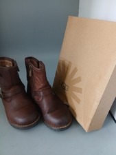 Ugg Kids Unisex Brown Leather