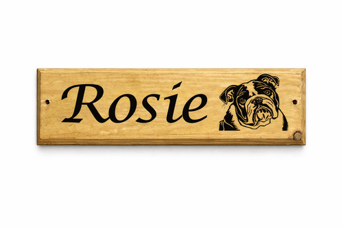 Personalised dog name sign - personalised,