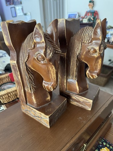 Vintage hand carved solid wood - vintage,