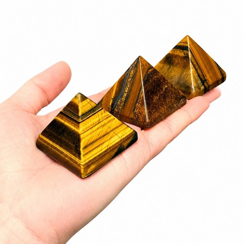 Tiger eye pyramid 4cm - tiger, crystal