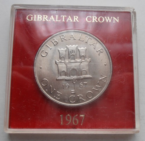 Gibraltar 1967 crown cased - crown,