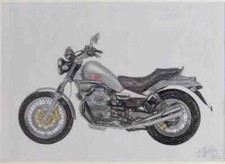 A4 Metal Sign Limited Edition MotoGuzzi Nevada Classic750 2004