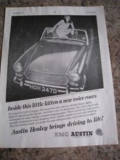 AUSTIN HEALEY SPRITE MARK IV DRIVING TO LIFE BMC AUS 1966 ADVERT A4 SIZE FILE 20
