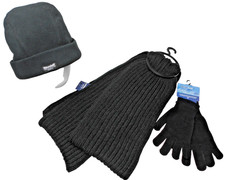 Men Boys Black Thinsulate