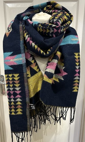 Malissa navy aztec print - malissa,