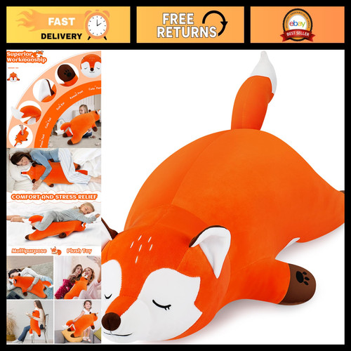 Large plush fox - toy, 29.9"
