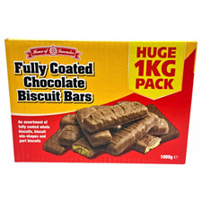 Broken Biscuit - Fully Coated Chocolate Biscuit Bars 1Kg House of Lancaster