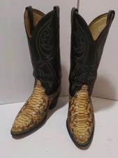 Vintage python cowboy boots - cowboy,