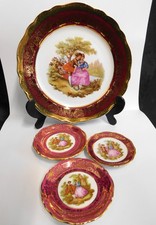 4x Limoges France Fragonard