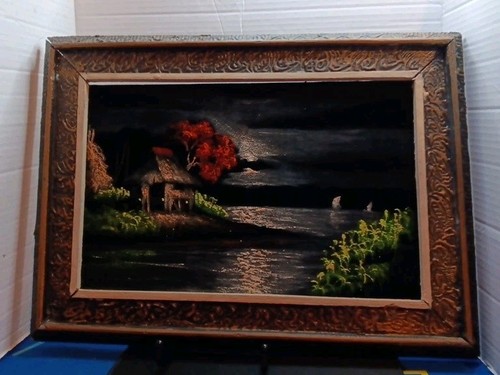 Vintage painting landscape - painting,