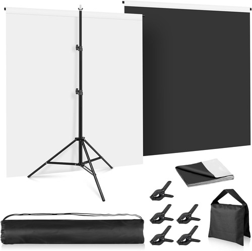 White black backdrop - white,