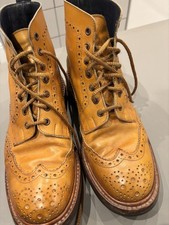 Trickers 'Stow' Brogue Boots Olivia Acorn Brown Leather UK 8.5 Dainite Soles
