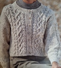 Aran Knitting Pattern Ladies Cardigan 30" - 40" (968)