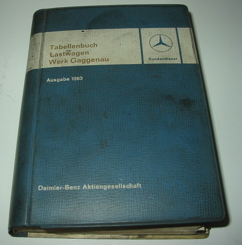Tabellenbuch mercedes lkw - tabellenbuch,