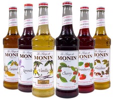 Monin Coffee Syrups 70cl Glass