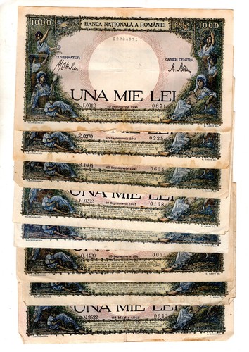 Romania lot 1000 lei 1941 - lei,