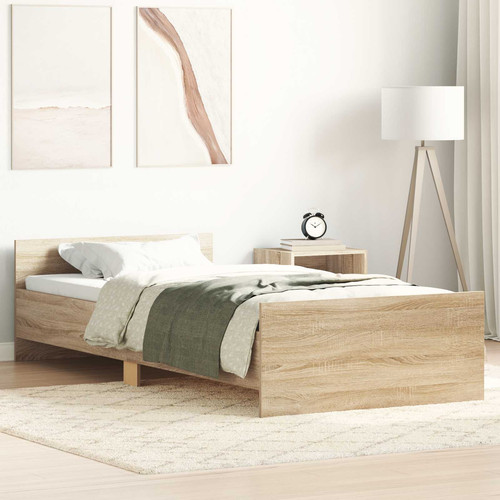 Bed frame single sonoma oak - frame,
